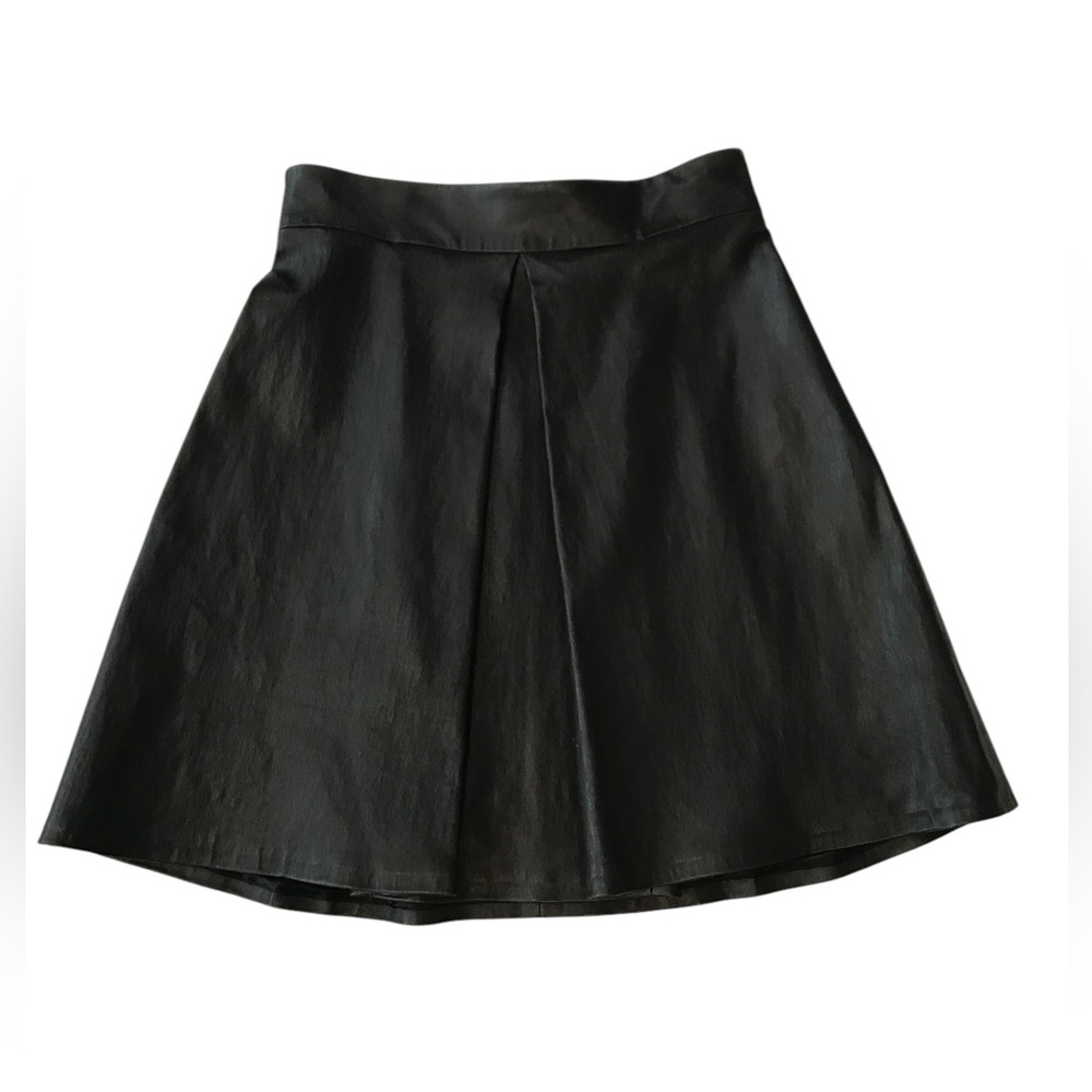 CUSHNIE ET OCHS****Classic Leather Black A-Line Skirt***US 4 $1985 - Picture 2 of 5